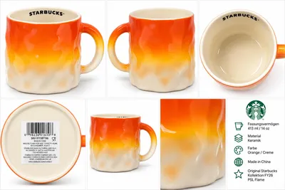 Produktbild von Starbucks 2026 Autumn Tasse Cup  Orange 413 ml / 14 oz, KI-generiertes Bild