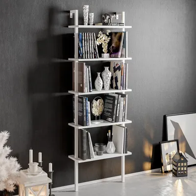 Immagine prodotto di Skye Decor, Piante - Bianco, Libreria, Bianco, 100% PANNELLI DI PARTICELLE RIVESTITI IN MELAMMINA, 60 x 22 x 174 cm