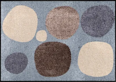 Produktbild von Salonloewe Fußmatte Broken Dots" grau-beige 50x75 cm"