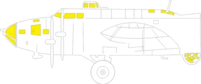 Produktbild von Eduard Accessories EX1166 - 1:48 B-17F for Revell - Neu