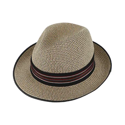 Produktbild von Fiebig knautschbarer Papierhut Fedora, beige, Gr. 59/L