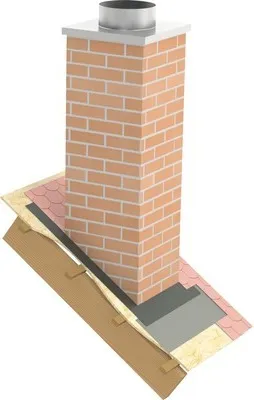 Produktbild von Furado F Stülpkopf 150cm Klinkeroptik Sahararot Innenmaß 24x24cm Außenmaß 34x34cm