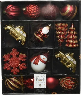 Produktbild von Set Christbaumschmuck Mix 25-tlg.