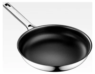 Produktbild von Titan Keramik Bratpfanne 20 cm, Induktionspfanne, Edelstahlpfanne mit Antihaftbeschichtung, backofenfest, PFOA-frei, für alle Herdarten, Schwarz