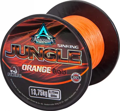 Obrázok produktu pre Anaconda Jungle Orange rýchlo potápavá splietaná šnúra (600 m)