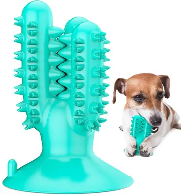 Produktbild von Hundezahnbürste Kauspielzeug Hundezahnreinigungsstab, Welpe Zahnbürste Zahnpflege für kleine mittlere große Hunde-Blau