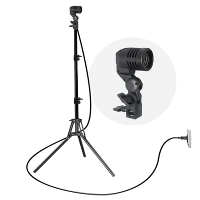 Obrázok produktu pre Akvárium LED Zoom Lampe E26/E27 mit 3 Farbtemperaturen, verstellbarem Lichtwinkel, hoher PAR für Aquarienlandschaftsgestaltung, * Stativ