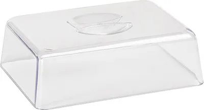 Zdjęcie produktu dla Pokrywka z folii spożywczej APS (szer. 216 x głęb. 162 x wys. 70 mm) wykonana z polistyrenu, można myć w zmywarce - 1 sztuka (6701)