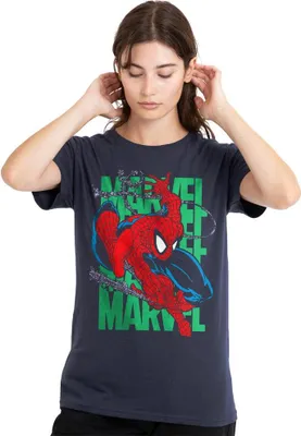 Obrázek produktu pro Spider-Man - dámské tričko TV25957 (XL) (Námořnická modrá)