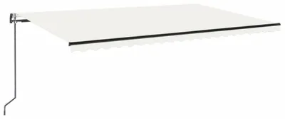 Immagine prodotto di Tenda da sole automatica con LED e sensore vento 500x300 crema