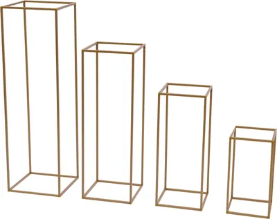 Produktbild von Blumenstand-Set, elegantes Design, vielseitig für Veranstaltungen, Gold
