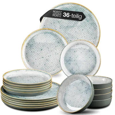 Produktbild von Moritz & Moritz TERRA 36tlg Geschirrset Blau