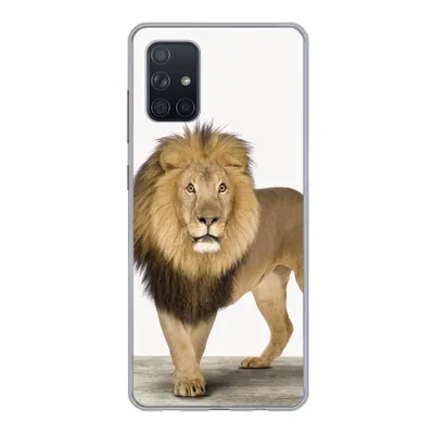 Produktbild von MuchoWow® Handyhülle Schutzhülle Hülle für Samsung Galaxy A51 5G Jungen - Löwe - Tiere - Kinder - Mädchen Silikon Softcase Handy Hülle - Abbildung