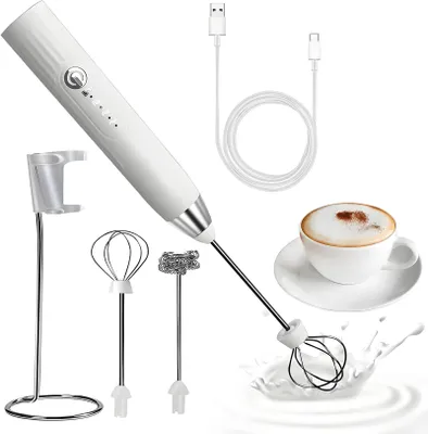 Produktbild von Elektrischer Milchaufschäumer Stab USB-wiederaufladbar 3 Einstellbare, 2 Schneeb