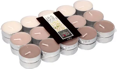 Image de Pack De 30 Bougies Parfumées, Jasmin.