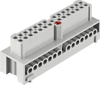 Produktbild von HARTING Han-Eco Mod.28E Buchseneinsatz (F) Schraubanschluss, 28-polig+PE 500V, 16A - 1 Stück