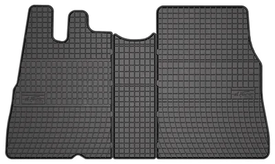 Immagine prodotto di Tappetini auto in gomma adatto per Fiat Ducato II (1994-2006, furgone, tipo 230 / 244) neri, set 3 pz, con fissaggi