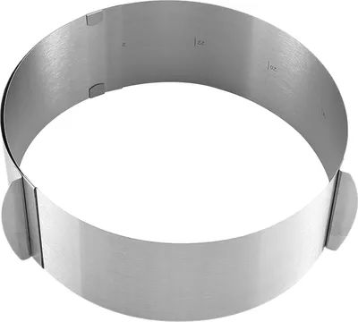Produktbild von 6-12 Zoll verstellbarer Tortenring, Edelstahl-Backring, Kuchenform, wiederverwendbare Kuchenform in Lebensmittelqualität, Backwerkzeug
