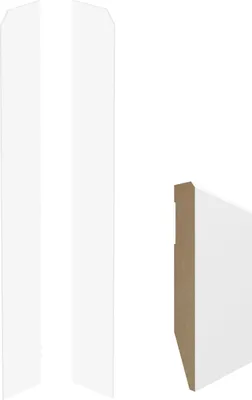 Produktbild von VOX EVERA Endkappen Set (Links + Rechts) - Weiß 401 - Zubehör für Sockelleisten,, Wasserfest & Robust, 2 Stk.