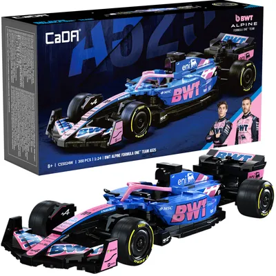 Immagine prodotto di Cada - Blocchi da costruzione da competizione: auto da F1 BWT Alpine A525, 300 pezzi
