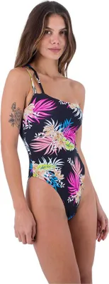 Produktbild von Hurley Hana Asymmetrical Reversible Cheeky Badeanzug Schwarz XS Frau Schwarz XS