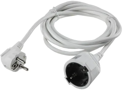 Produktbild von REV 0016030114, 3 m, Drinnen, Typ F, Type F (CEE 7/4), Weiß, 1 AC-Ausgänge