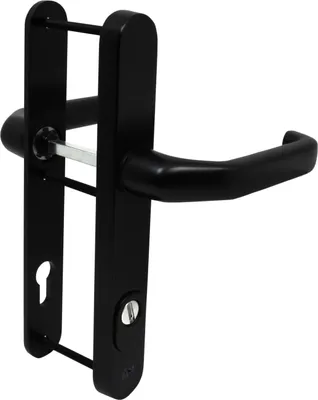 Produktbild von Schmalrahmen Schutzbeschlag SRG 3799 Schwarz Dr-Dr 92 ES2 Türdrücker Türklinke