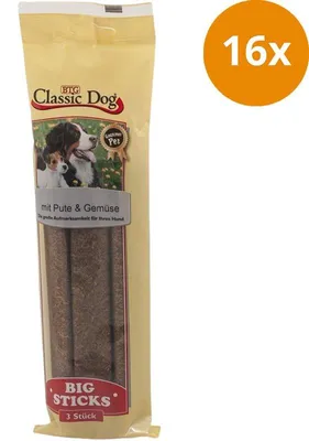 Produktbild von BTG Classic Dog Classic Snack Big Sticks Pute & Gemüse 3er Pack, Snacks, Hund, Adult, Türkei, Gemüse