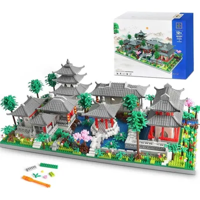 Produktbild von SUZHOU GARDEN Klemmbausteine Set weltberühmte Architektur 3888 Teile Bauteile