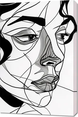 Produktbild von Bild 60x90cm Frauenporträt