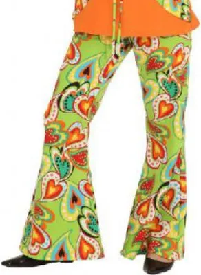 Produktbild von O9204-38 Damen Schlaghose Love bunt Discohose Gr.38