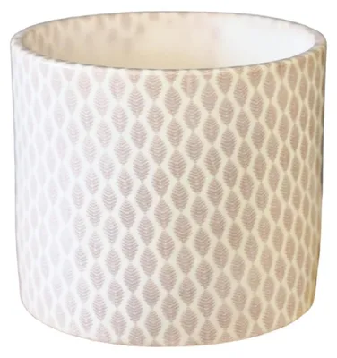Image de Omgoods - Pot en céramique couleur taupe, 13 x 15 cm