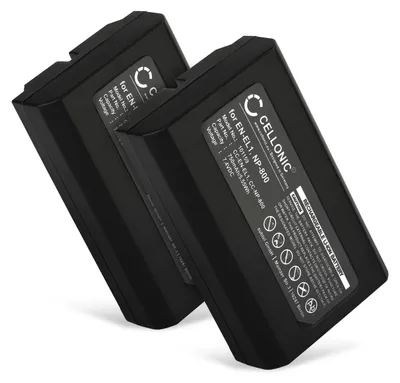 Immagine prodotto di CELLONIC 2x Batteria per Fotocamera Compatibile con Nikon Coolpix 5000, Coolpix 5700, Coolpix 4500, EN-EL1 – (750mAh, 7.4V)