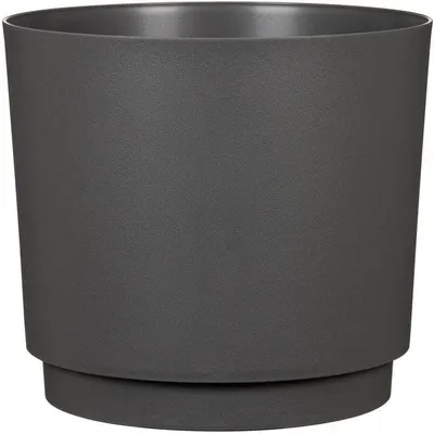 Image de Pot de fleurs rond DEROMA, 13 L, Ø 29 cm, Noir