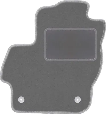 Produktbild von Fahrerfußmatte Velours graphit passend für Mazda 3 II BL (2008-2013, Schrägheck, Limousine) – mit Befestigungen – passgenau