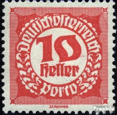 Produktbild von Briefmarken Österreich 1920 Mi P76x postfrisch Portomarken