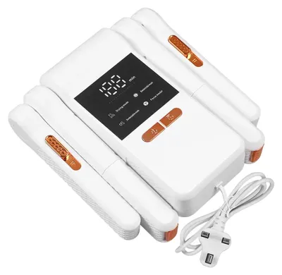 Obrázek produktu pro Sušička na boty, odolný plast, 32 x 19 x 10 cm, napájení 220 V, teplota 40 °C – 60 °C, 2hodinový časovač