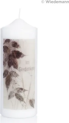 Produktbild von Trauerkerze Fotodruck 200 x 80 mm, Gedenkkerze