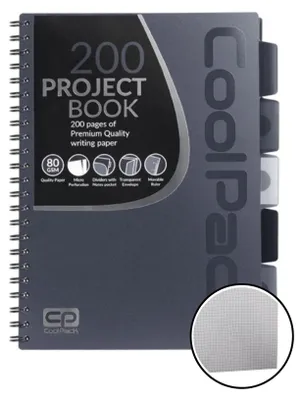 Image de Carnet de notes A4 100 feuilles Patio Coolpack 5 Tab gris