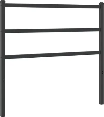 Produktbild von vidaXL Ersatz-Kopfteil Metall Schwarz 107 cm
