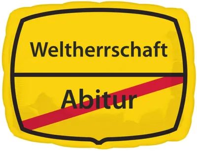 Produktbild von Amscan Abitur - Weltherrschaft 0 0 STK