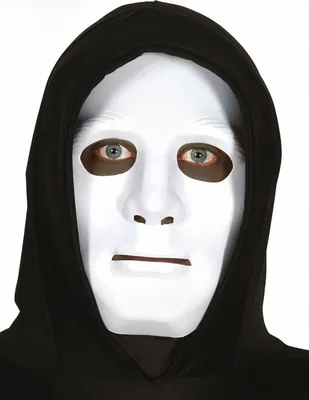 Produktbild von Weißer Pantomime Halbmaske