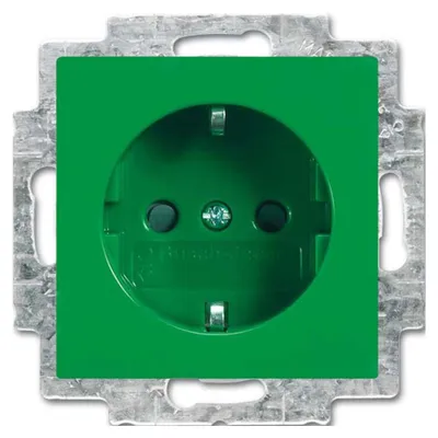 Produktbild von Busch-Jaeger 2013-0-5386, CEE 7/3, Grün, Silber, 250 V, 16 A