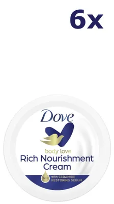Produktbild von 6x Dove Voedende Crème 150 ml Bodycrème