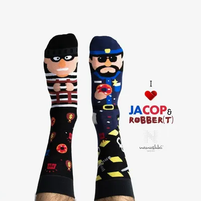 Produktbild von Nanushki Jacop & Robber(t) Bunte Baumwollsocken 44-46
