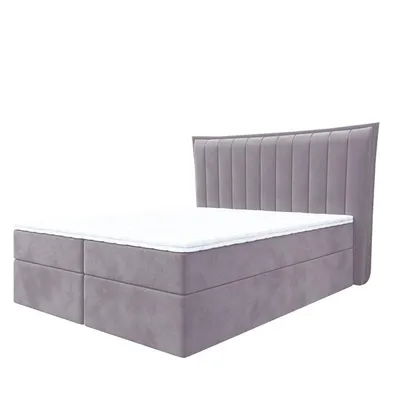Produktbild von Bett Boxspringbett LUNA Topper VISCO und Bettkästen - Doppelbett, Stauraum, Schlafzimmer, Polsterbett, Bettgestell (200x200, Rosa - ITAKA 38)