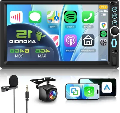 Produktbild von Android Autoradio – 2-DIN Autoradio – Carplay-Radio – Kabelloses Autoradio – GPS-Navigationsradio