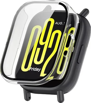 Produktbild von Strap-it Hartschalenetui mit Bildschirmschutzglas - passend für Redmi Watch 5 Lite (transparent)