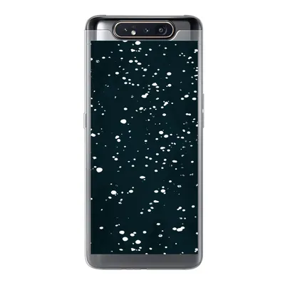 Produktbild von MuchoWow® Handyhülle Schutzhülle Hülle für Samsung Galaxy A80 Polka dots - Schwarz - Weiß Silikon Softcase Handy Hülle - Schutzdeckel