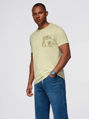 Produktbild von Ombre Clothing Kurzarmhemd für Männer Cokanauto hellgrau M